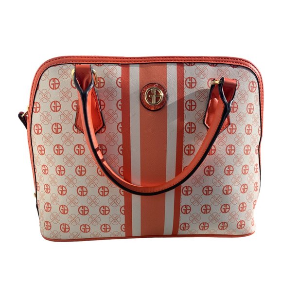 Handbags - Orange stripe center tote